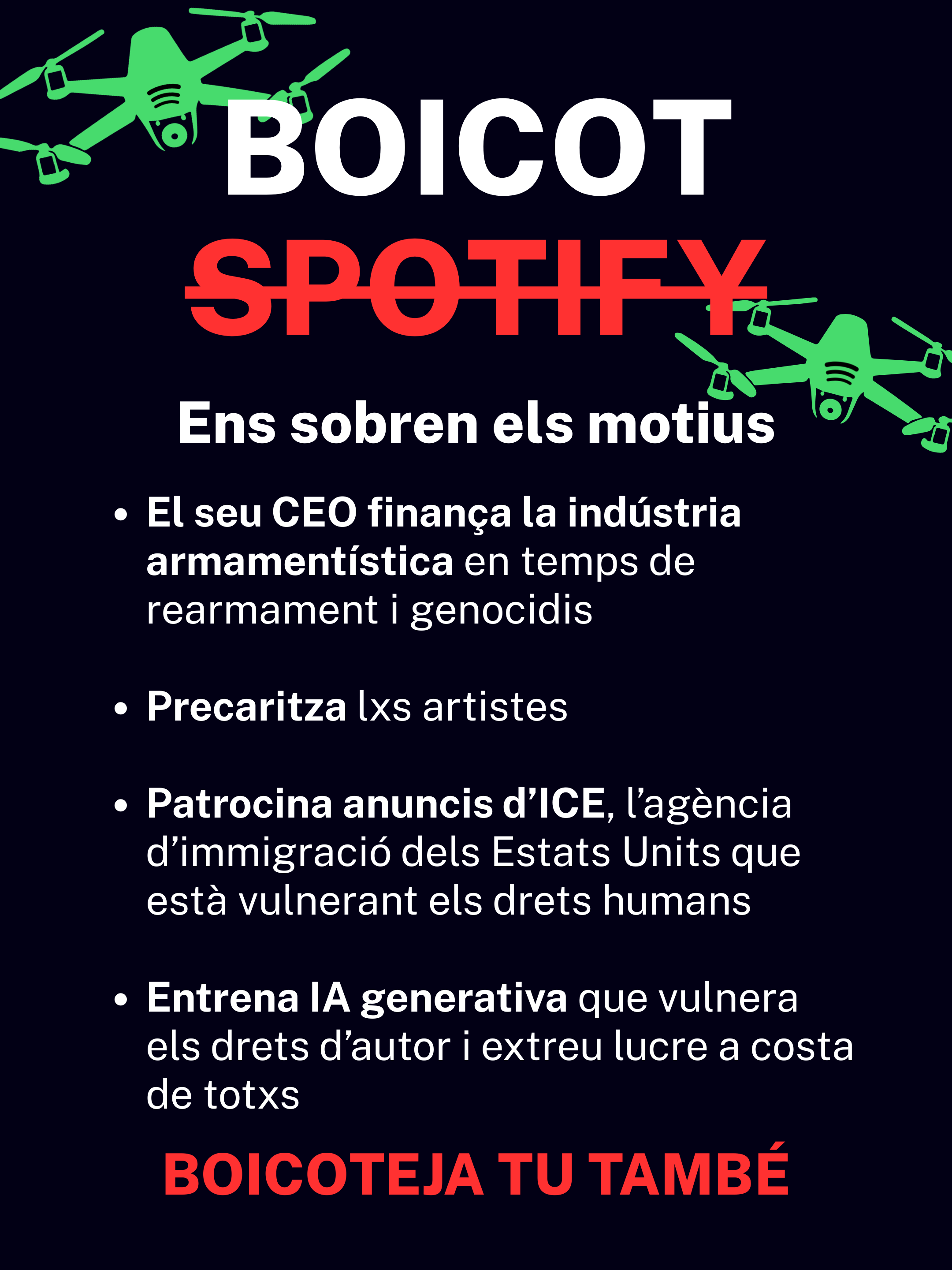 Post o story: "Ens sobren els motius"