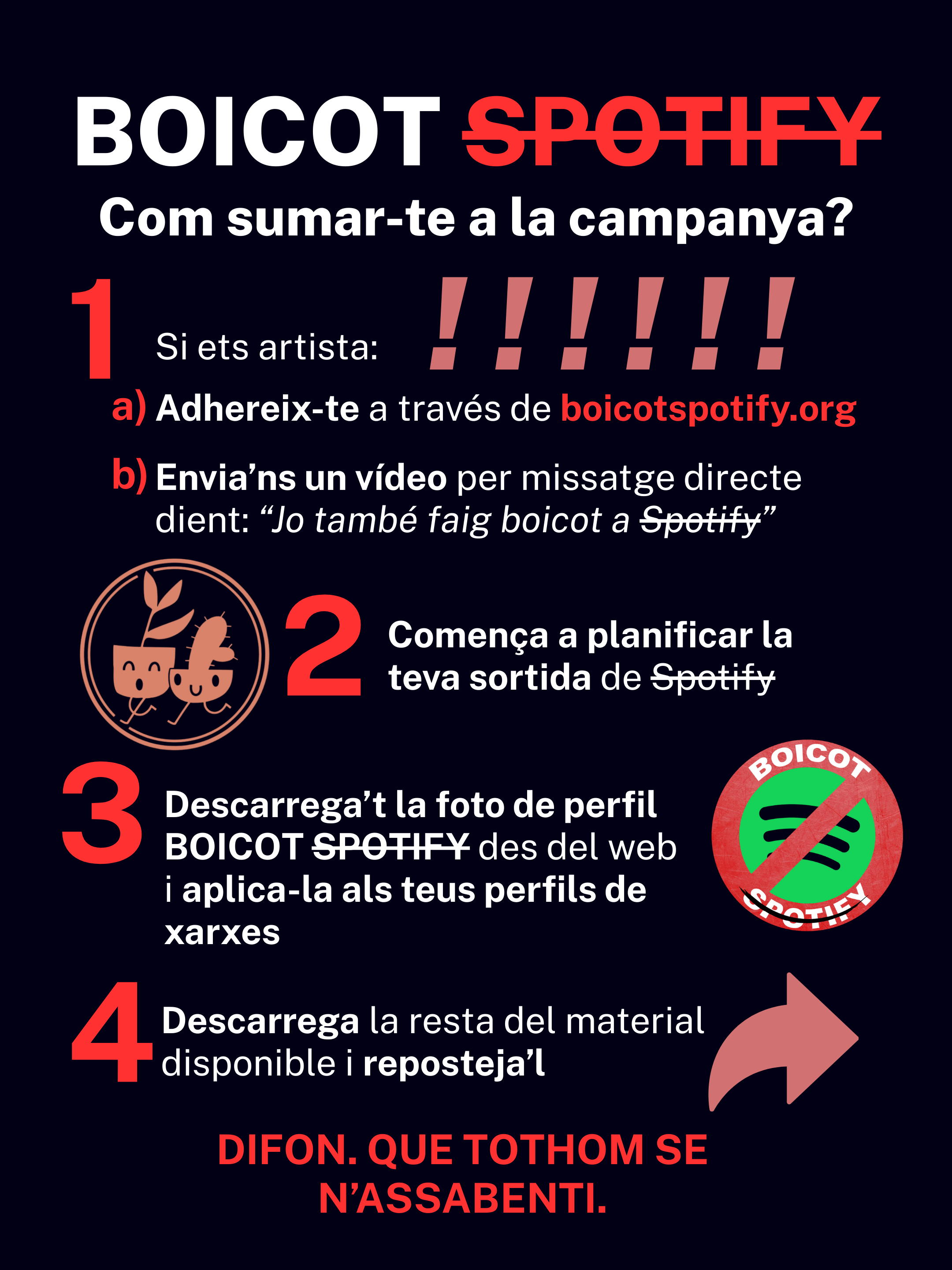 Post o story: "Com sumar-te a la campanya"